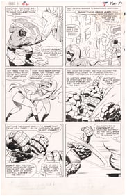 FANTASTIC FOUR #42 COMIC BOOK PAGE ORIGINAL ART BY JACK KIRBY (VS. FRIGHTFUL FOUR).