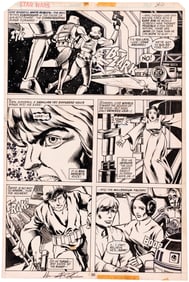 STAR WARS #4 COMIC BOOK PAGE ORIGINAL ART BY HOWARD CHAYKIN.