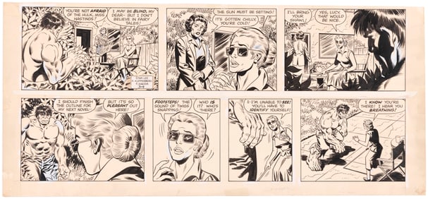 THE INCREDIBLE HULK 1980 SUNDAY STRIP ORIGINAL ART BY ALAN KUPPERBERG.