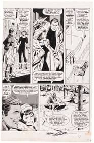SIX MILLION DOLLAR MAN MAGAZINE #2 ORIGINAL ART PAGE BY NEAL ADAMS.
