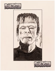 FRANKENSTEIN'S MONSTER SKETCH ORIGINAL ART BY NEAL ADAMS.