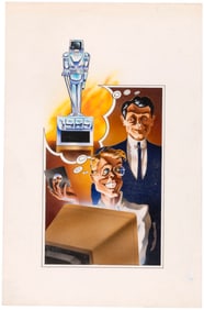 ELECTRONIC GAMES MAGAZINE (MARCH 1985) ORIGINAL ART BY DUNCAN EAGLESON.