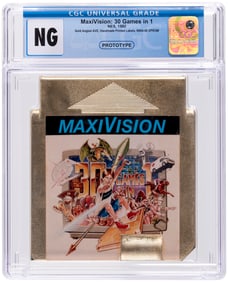 MAXIVISION (1992) - 30 GAMES IN 1 PROTOTYPE NES CARTRIDGE CGC NG.