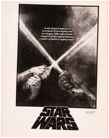 STAR WARS ALTERNATE DESIGN MOVIE POSTER PROOF.