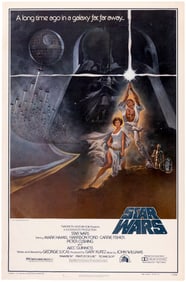 STAR WARS STYLE A ORIGINAL 1977 ONE SHEET MOVIE POSTER (FIRST PRINTING DOMESTIC).