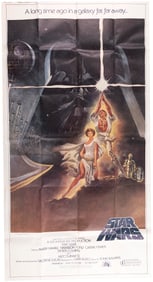 STAR WARS THREE-SHEET MOVIE POSTER.