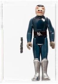 STAR WARS (1978) - LOOSE ACTION FIGURE/HK SNAGGLETOOTH (BLUE, TOE DENT) AFA 75 EX+/NM.