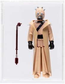 STAR WARS (1977) - LOOSE ACTION FIGURE/HK SAND PEOPLE (TUSKEN RAIDER) CAS 85+ (HOLLOW CHEEKS).