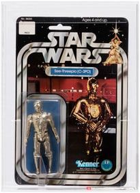 STAR WARS (1978) - SEE-THREEPIO (C-3PO) 12 BACK-B AFA 80 NM.