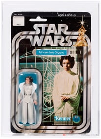 STAR WARS (1978) - PRINCESS LEIA ORGANA 12 BACK-A AFA 75 EX+/NM.