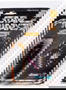 STAR WARS (1978) - DARTH VADER 12 BACK-A AFA 75 EX+/NM.: Blister card contains 4.25" tall Kenner action figure. Card has been punched. AFA subgrades are as follows - C80 B80 F75.