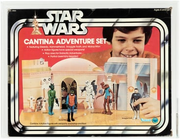 STAR WARS (1978) - CANTINA ADVENTURE SET AFA 80 Q-NM (SEARS EXCLUSIVE).
