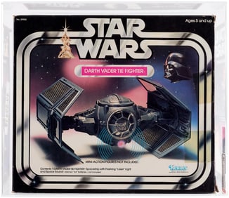 STAR WARS (1979) - DARTH VADER TIE FIGHTER AFA 75 EX+/NM.