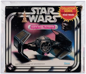 STAR WARS COLLECTOR SERIES (1983) - DARTH VADER TIE FIGHTER AFA 75+ EX+/NM.