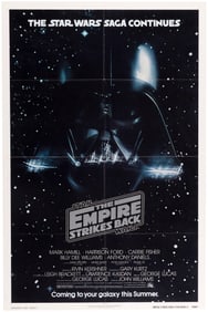 STAR WARS: THE EMPIRE STRIKES BACK ADVANCE ONE SHEET MOVIE POSTER.