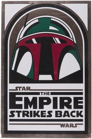 KILLIAN R-1995 STAR WARS: THE EMPIRE STRIKES BACK MYLAR ONE SHEET MOVIE POSTER (BOBA FETT STYLE A).