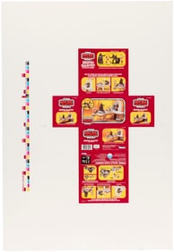 STAR WARS: MICRO COLLECTION (1981) - BESPIN GANTRY ACTION PLAYSET BOX PROOF SHEET.