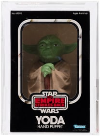 STAR WARS: THE EMPIRE STRIKES BACK (1980) - YODA HAND PUPPET AFA UNCIRCULATED U85 NM+.