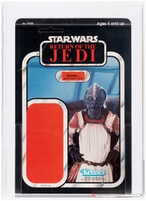STAR WARS: RETURN OF THE JEDI (1984) - KLAATU (SKIFF GUARD OUTFIT) 79 BACK-A PROOF CARD AFA 85 NM+