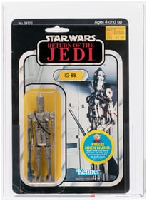 STAR WARS: RETURN OF THE JEDI (1983) - IG-88 48 BACK AFA 75 EX+/NM (CLEAR BLISTER).