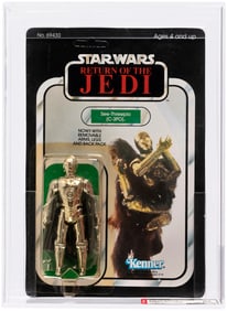 STAR WARS: RETURN OF THE JEDI (1983) - SEE-THREEPIO (C-3PO) W/REMOVABLE LIMBS 65 BACK-A AFA 85 Y-NM+