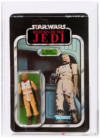 STAR WARS: RETURN OF THE JEDI (1983) - BOSSK (BOUNTY HUNTER) 65 BACK-A AFA 85 NM+ (CLEAR BLISTER,