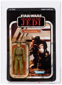 STAR WARS: RETURN OF THE JEDI (1983) - REBEL COMMANDO 65 BACK-B AFA 80+ NM (TSUKUDA STICKER).