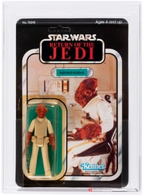 STAR WARS: RETURN OF THE JEDI (1983) - ADMIRAL ACKBAR 65 BACK-B AFA 80+ Y-NM (TSUKUDA STICKER).