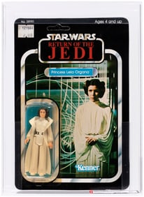 STAR WARS: RETURN OF THE JEDI (1984) - PRINCESS LEIA ORGANA 77 BACK-A AFA 80 NM.