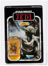 STAR WARS: RETURN OF THE JEDI (1983) - YODA (BROWN SNAKE) 77 BACK-A AFA 85 Y-NM+.