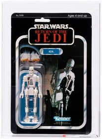 STAR WARS: RETURN OF THE JEDI (1984) - 8D8 77 BACK-A AFA 80 NM (CLEAR BLISTER).