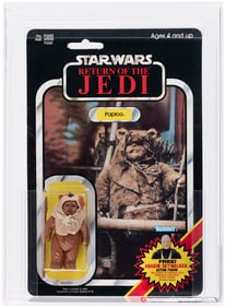 STAR WARS: RETURN OF THE JEDI (1984) - PAPLOO 79 BACK-C AFA 85 NM+ (CLEAR BLISTER).