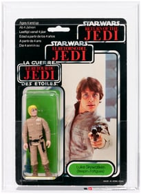 PALITOY STAR WARS: RETURN OF THE JEDI (1984) - LUKE SKYWALKER (BESPIN FATIGUES) TRI-LOGO 70 BACK-B