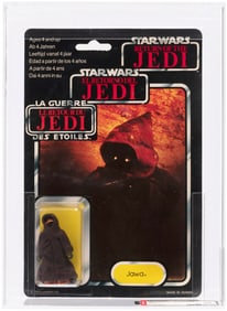 PALITOY STAR WARS: RETURN OF THE JEDI (1984) - JAWA TRI-LOGO 70 BACK AFA 80 NM.