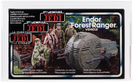 PALITOY STAR WARS: RETURN OF THE JEDI (1984) - ENDOR FOREST RANGER TRI-LOGO AFA 85 NM+ (NONE HIGHER
