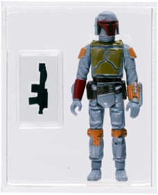 STAR WARS (1979) - LOOSE ACTION FIGURE/TW BOBA FETT CAS 85+ (DARK BROWN BELT/DARK GREEN CHEST).