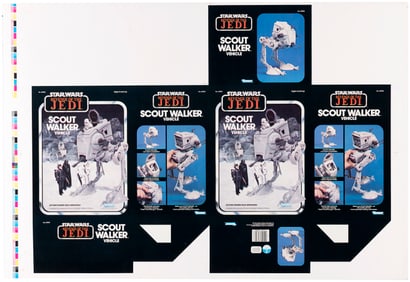 STAR WARS: REVENGE OF THE JEDI (1982) - SCOUT WALKER CROMALIN PROOF.