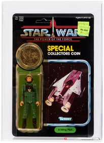 STAR WARS: THE POWER OF THE FORCE (1985) - A-WING PILOT 92 BACK AFA 80 Y-NM.