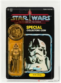 STAR WARS: THE POWER OF THE FORCE (1985) - AT-AT DRIVER 92 BACK AFA 75 Y-EX+/NM (AUSTRALIAN