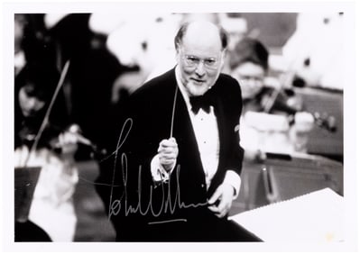 STAR WARS COMPOSER JOHN WILLIAMS SIGNED PHOTO.