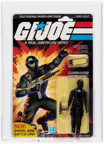G.I. JOE (1983) - SNAKE EYES SERIES 2/20 BACK AFA 75+ EX+/NM (SCARCE EXPLOSION BACK).