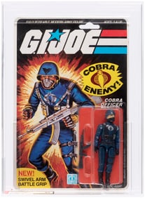 G.I. JOE (1983) - COBRA OFFICER SERIES 2/20 BACK AFA 85 NM+.