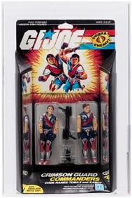 G.I. JOE (1985) - CRIMSON GUARD COMMANDERS TOMAX & XAMOT (PINK SCAR) SERIES 4 2-PACK AFA 80 NM.