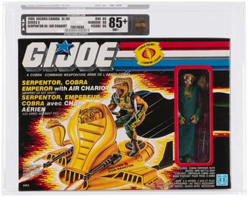 G.I. JOE (1986) - SERPENTOR SERIES 5 AFA 85+ NM+ (HASBRO CANADA, SINGLE HIGHEST GRADED).