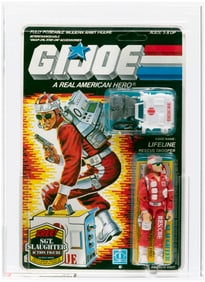 G.I. JOE (1986) - LIFELINE (SGT. SLAUGHTER OFFER) SERIES 5/36 BACK AFA 85 NM+.