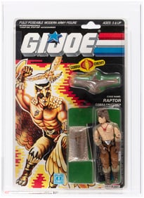 G.I. JOE (1987) - RAPTOR SERIES 6/34 BACK AFA 85 NM+ (SINGLE HIGHEST GRADED).