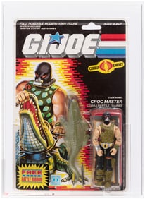 G.I. JOE (1987) - CROC MASTER SERIES 6/34 BACK AFA 85 NM+.
