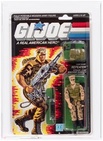 G.I. JOE (1988) - REPEATER SERIES 7/34 BACK AFA 85 NM+.