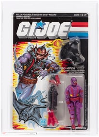 G.I. JOE (1988) - HYDRO-VIPER SERIES 7/34 BACK AFA 85 NM+.