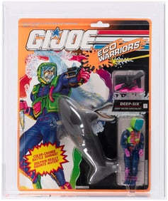 G.I. JOE (1992) - DEEP SIX (V3; ECO WARRIORS) SERIES 11 AFA 80+ NM (RARE UNRELEASED KILLER WHALE